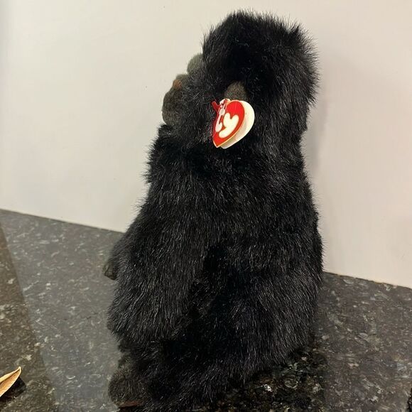 TY 1995 Beanie Buddy Baby George Gorilla Monkey 12” Stuffed Plush Animal - Picture 3 of 11